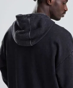 Just Hoods VINTAGE MOSOTT HATÁSÚ KAPUCNIS PULÓVER (AWJH180) – termékkép 3