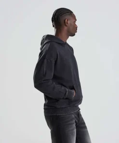 Just Hoods VINTAGE MOSOTT HATÁSÚ KAPUCNIS PULÓVER (AWJH180) – termékkép 4