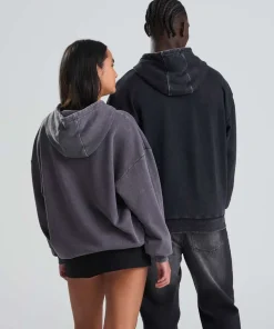 Just Hoods VINTAGE MOSOTT HATÁSÚ KAPUCNIS PULÓVER (AWJH180) – termékkép 7