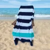Olima OLIMA „NAUTICAL STRIPE” BEACH VELOUR TOWEL (OLV4040) – termékkép 1