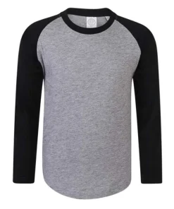 SF Clothing HOSSZÚ UJJÚ GYERMEK BASEBALL PÓLÓ (SFM271) – termékkép 1