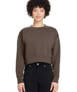 Lane Seven WOMENS RELAXED CROP CREWNECK (LS88004) – termékkép 1