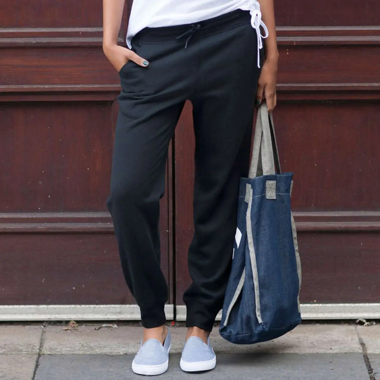SF Clothing NŐI SLIM PASSZÉS MELEGÍTŐNADRÁG (SFSK425) – termékkép 2